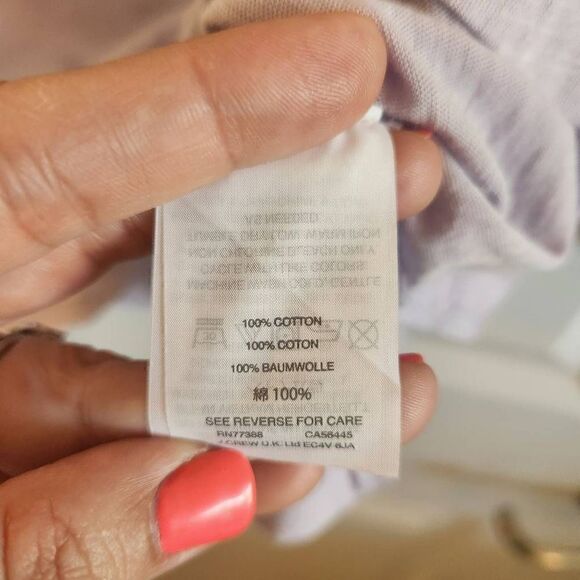 J. Crew Lavender Bow Tie Open Back Top Size XL - Picture 5 of 5